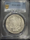 1884 S Morgan Silver Dollar PCGS AU-53