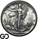 1942 Walking Liberty Half Dollar, Nice Choice BU++