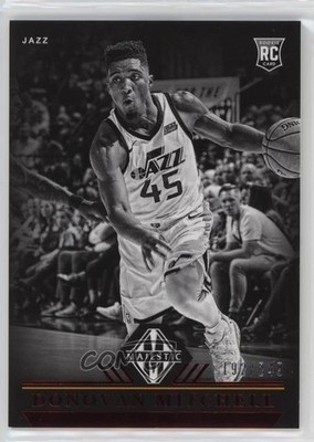 2017 Panini Chronicles Majestic Red 192/249 Donovan Mitchell #304 Rookie RC 7iu