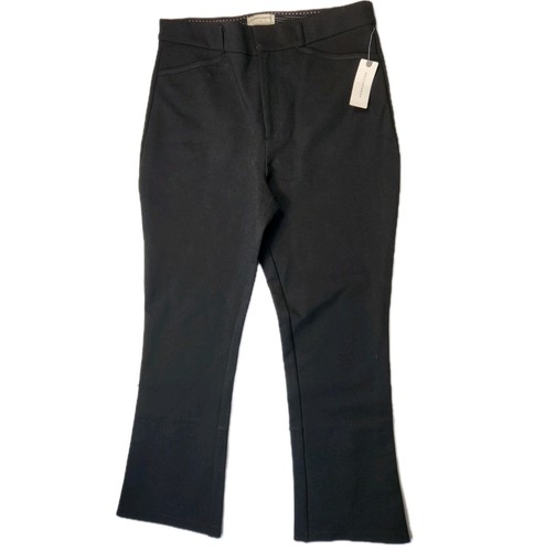 Pantalone donna Anthropologie Essential orlo a tulipano taglia 10 nero nuovo con etichette NUOVO - Foto 5 di 24
