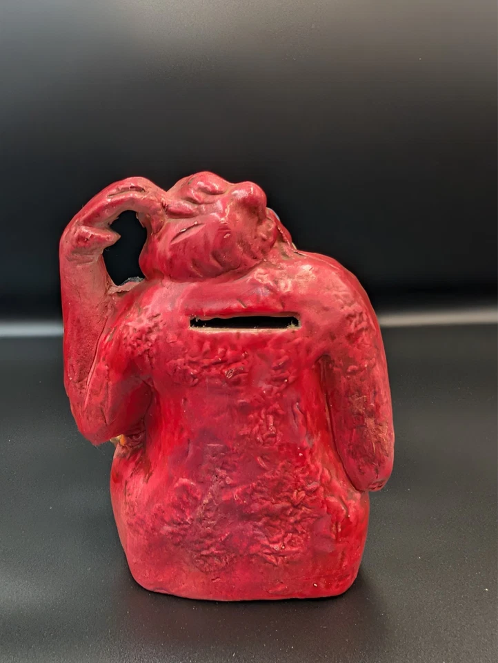 King Louie The Orangutan and Mowgli Jungle Book 1965 Piggy Bank--Raro Enesco Foto 4 de 4