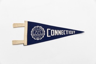 Vintage University of Connecticut Mini Souvenir Felt Pennant 9"