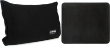 KICKPRO Weighted Kick Drum Pillow - Black + Drum N Base HP180 Value Bundle