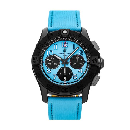 Breitling Avenger B01 Chrono Night Mission Turquoise Watch 42mm SB0146101L1X1