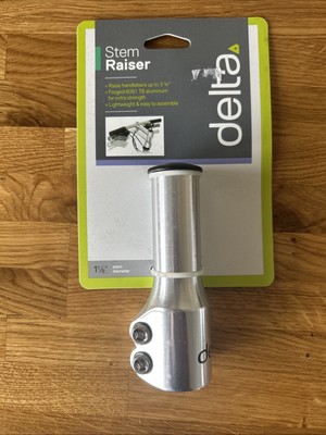 Delta Vorbau Riser 1-1/8 x 3,25 Zoll Silber. Erhöhen Sie Stangen um bis zu 3 1/4 Zoll