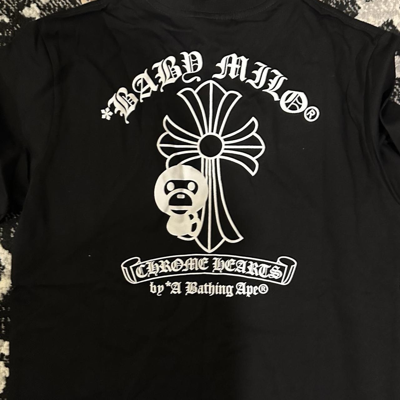 Bape Men's Short Sleeve T-Shirt Chrome Logo thumbnail 2