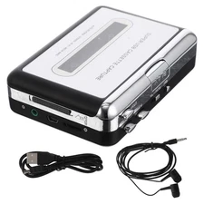  Cassette Tape Converter Portable Tape, Recorder and Player to Digital