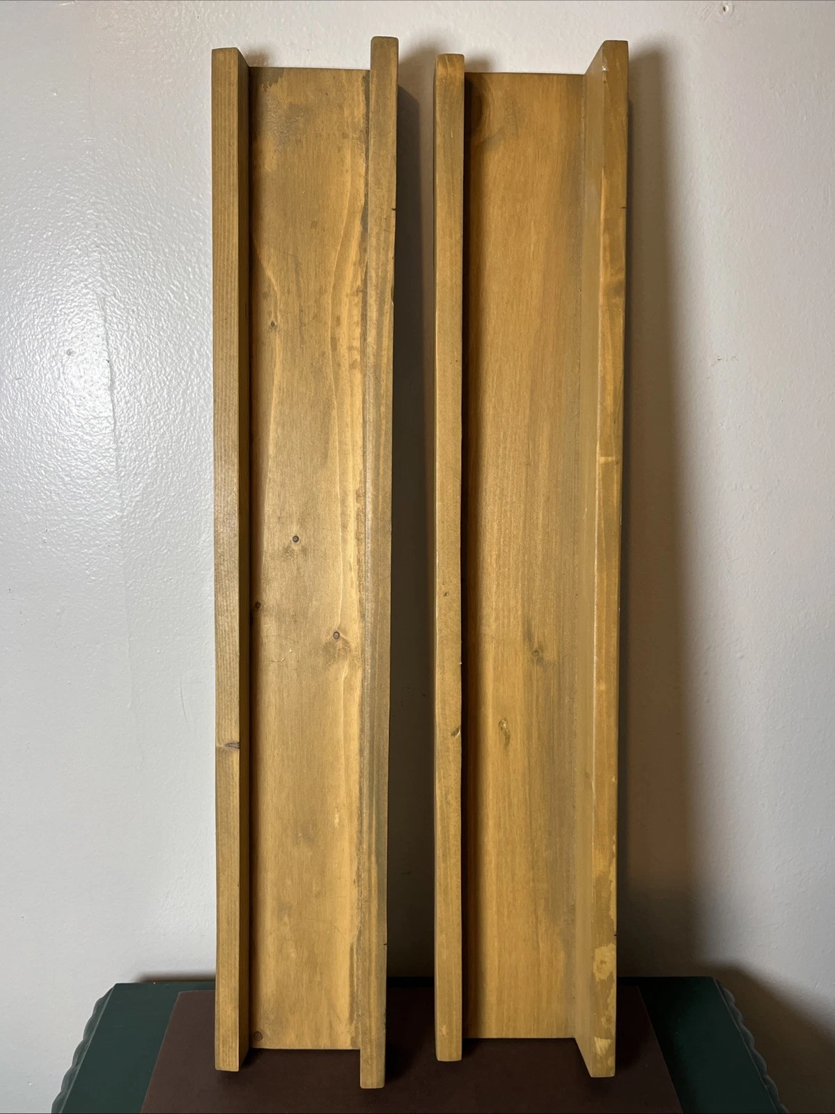 Wooden Lightweight Floating Shelves Pair 23” x 4”