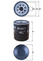 Mahle ÖLfilter OC 237/1 Anschraubfilter FüR Rover MG Austin Freelander Morgan 75