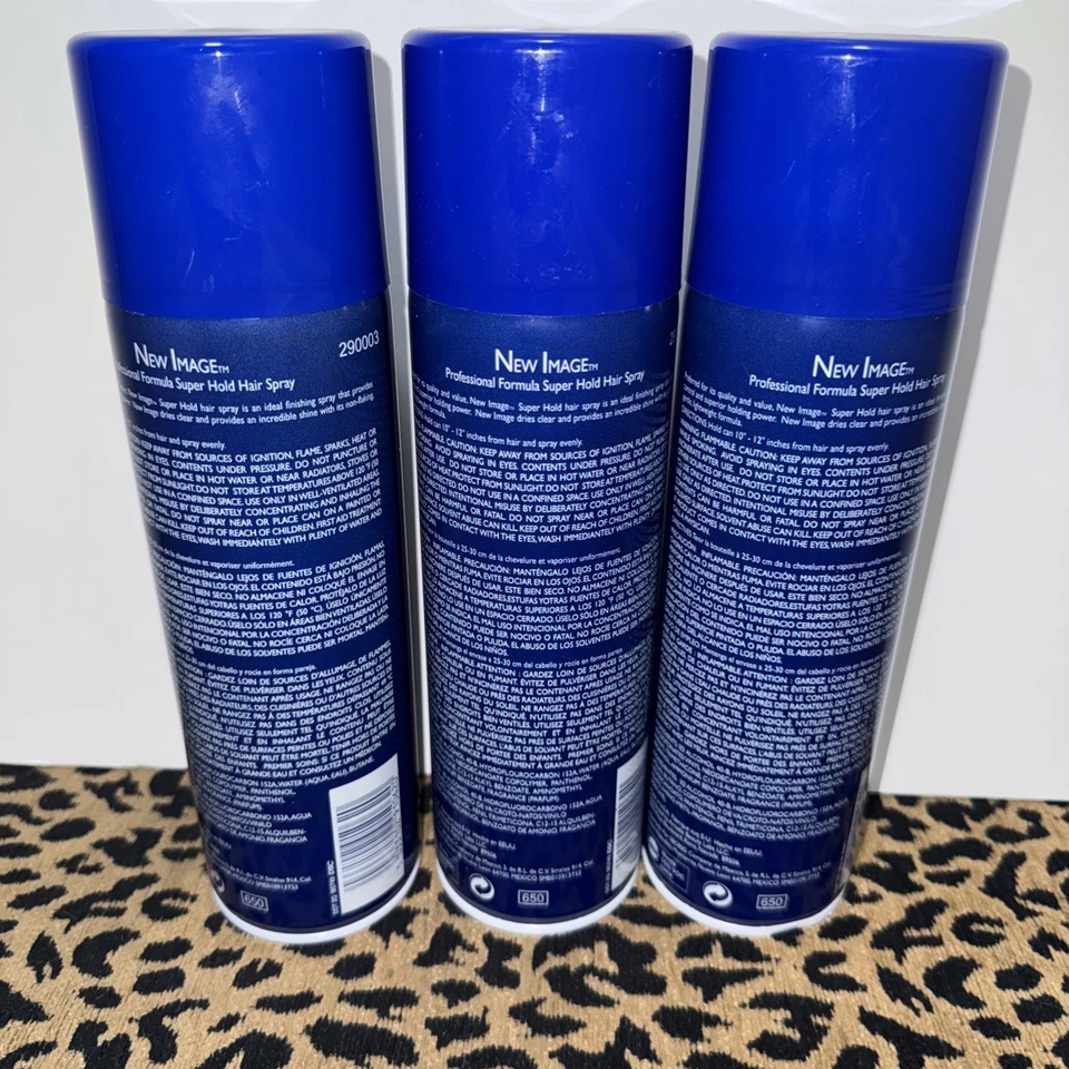 3 nuevos spray para el cabello Image Professional pH equilibrado Super Hold 11 OZ cada uno Foto 3 de 4