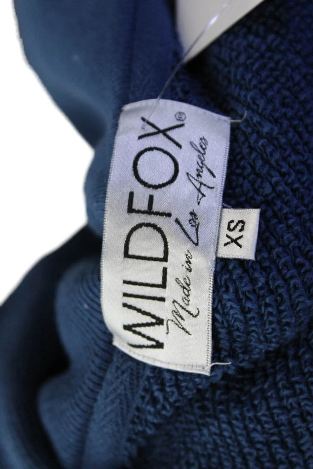 Sudadera con Capucha Azul Wildfox Para Mujer Algodón Estampado Gráfico Manga Larga Talla XS Foto 4 de 4