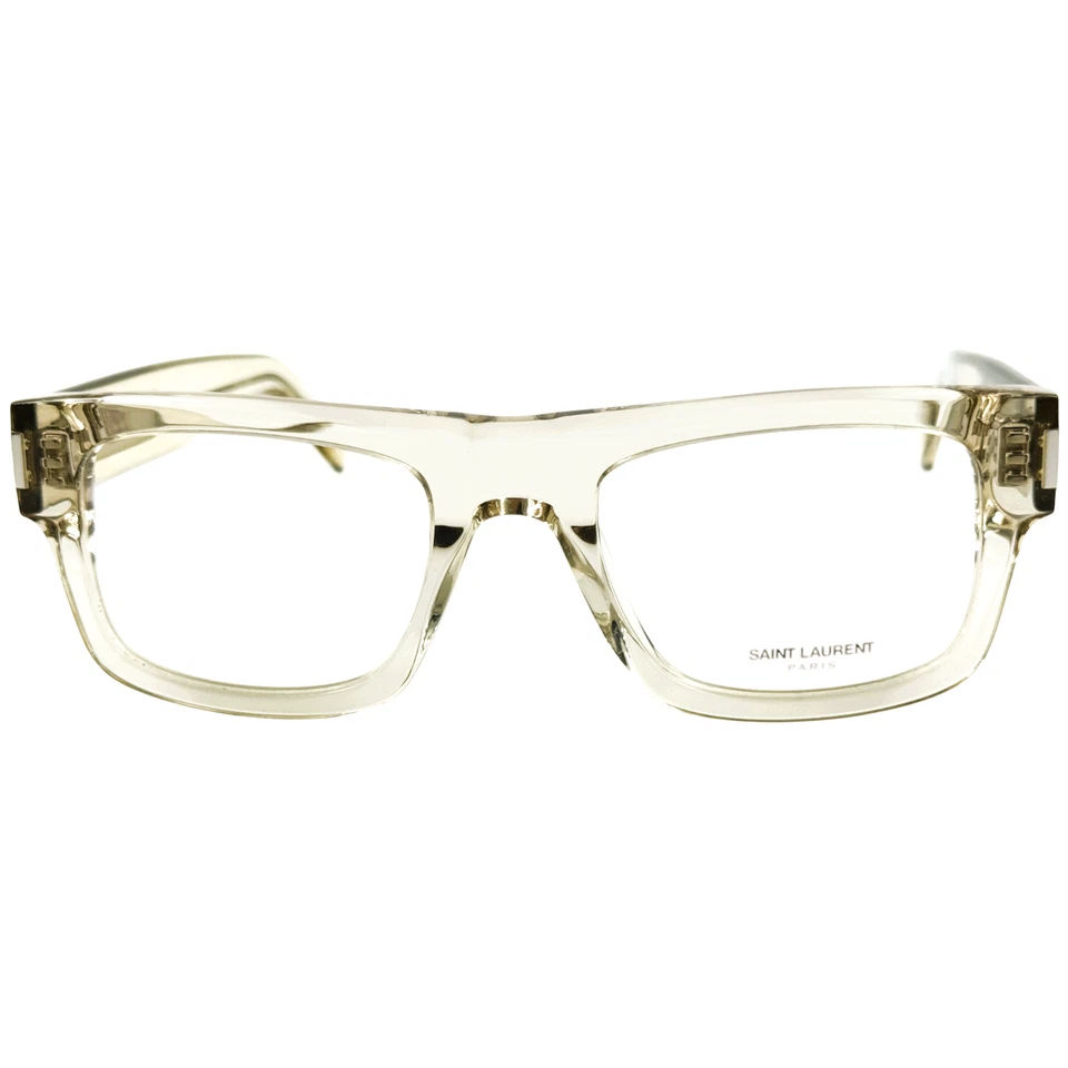 Saint Laurent SL574 armação de óculos masculina de plástico 003 bege 52-21 Japão com estojo - Imagem 3 de 4