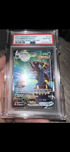 Pokemon Cards - PSA 10 Umbreon Vmax 215/203 - Moonbreon Evolving Skies GEM MT