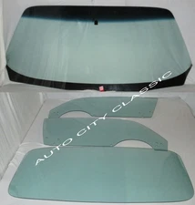 1971 1972 1973 1974 Camaro Firebird Glass Hardtop Windshield Doors Back Green