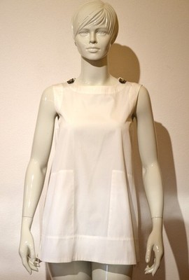 S Max Mara Top Neu in Weiß aus Baumwolle Größe XS