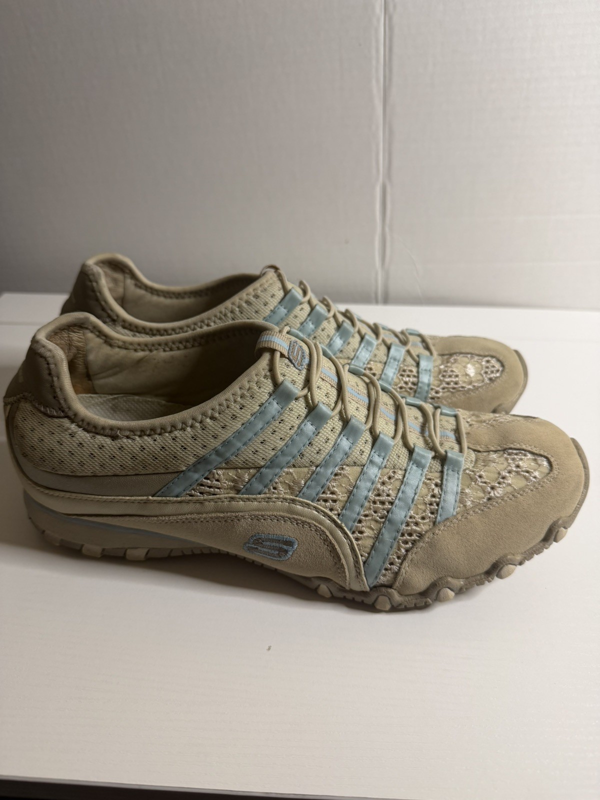 Ashlee Simpson 2006 Sketcher Suede Lace Blue Ribbon AD SNEAK