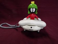Vintage Toshiba Marvin The Martian Corded Telephone Looney Tunes/TESTED WORKS