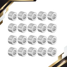 20 Set Aluminum Spacer 5mm Bore 10mm OD 6mm Length Screw Standoff Bushing