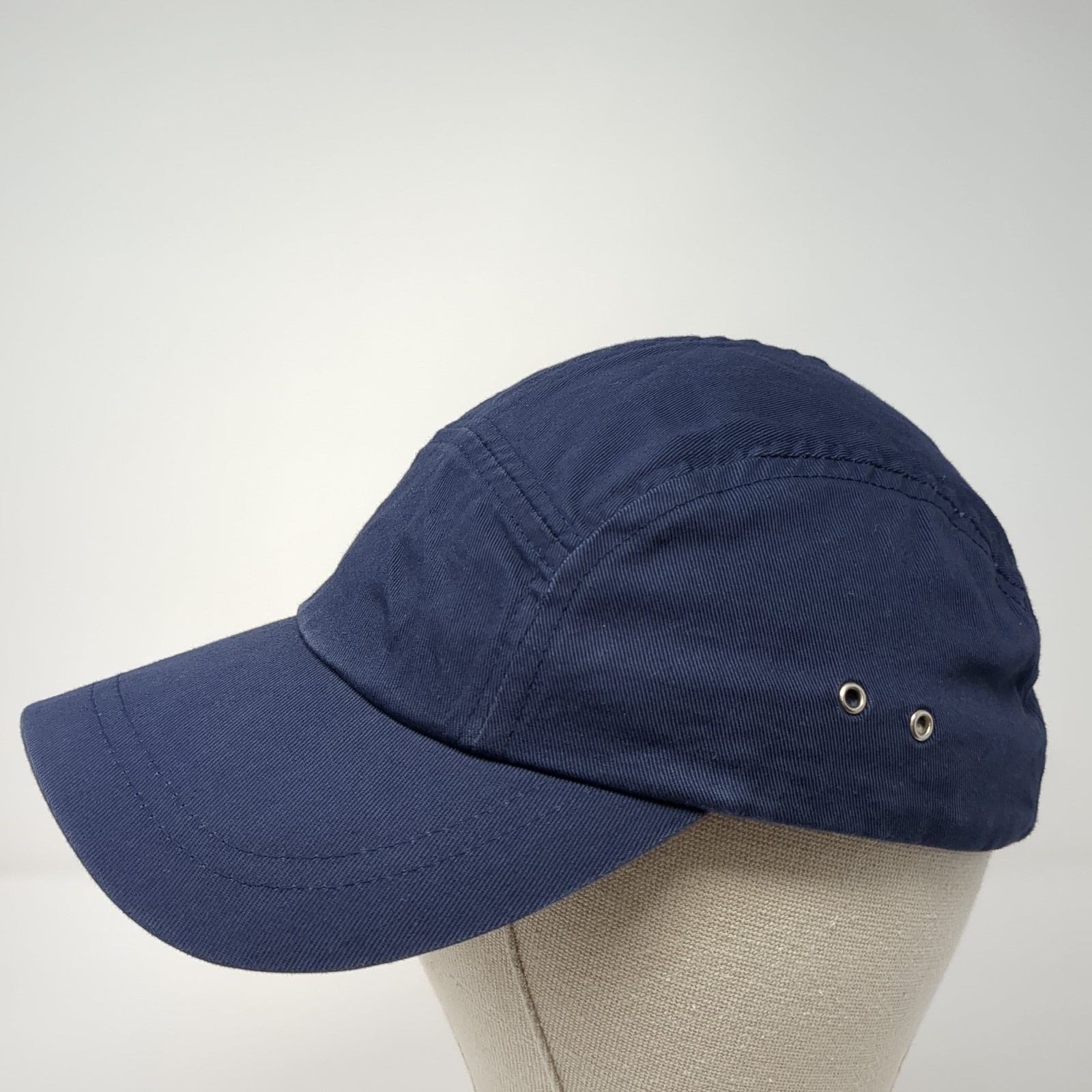Unbranded Strapback 5 Panel Hat Solid Blue One Si… - image 3