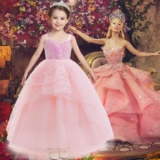 Children Costume Cosplay Glinda Girls Wicked : for Good Princess Suit Halloween