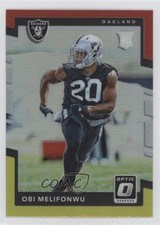 2017 Donruss Optic Rookies Red & Yellow Prizm Obi Melifonwu #141 w5b