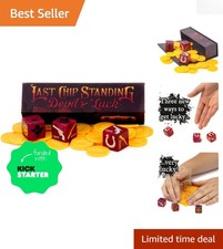 Devil's Luck Dice Game - Portable Wild West Adventure with Magnetic Carry Case