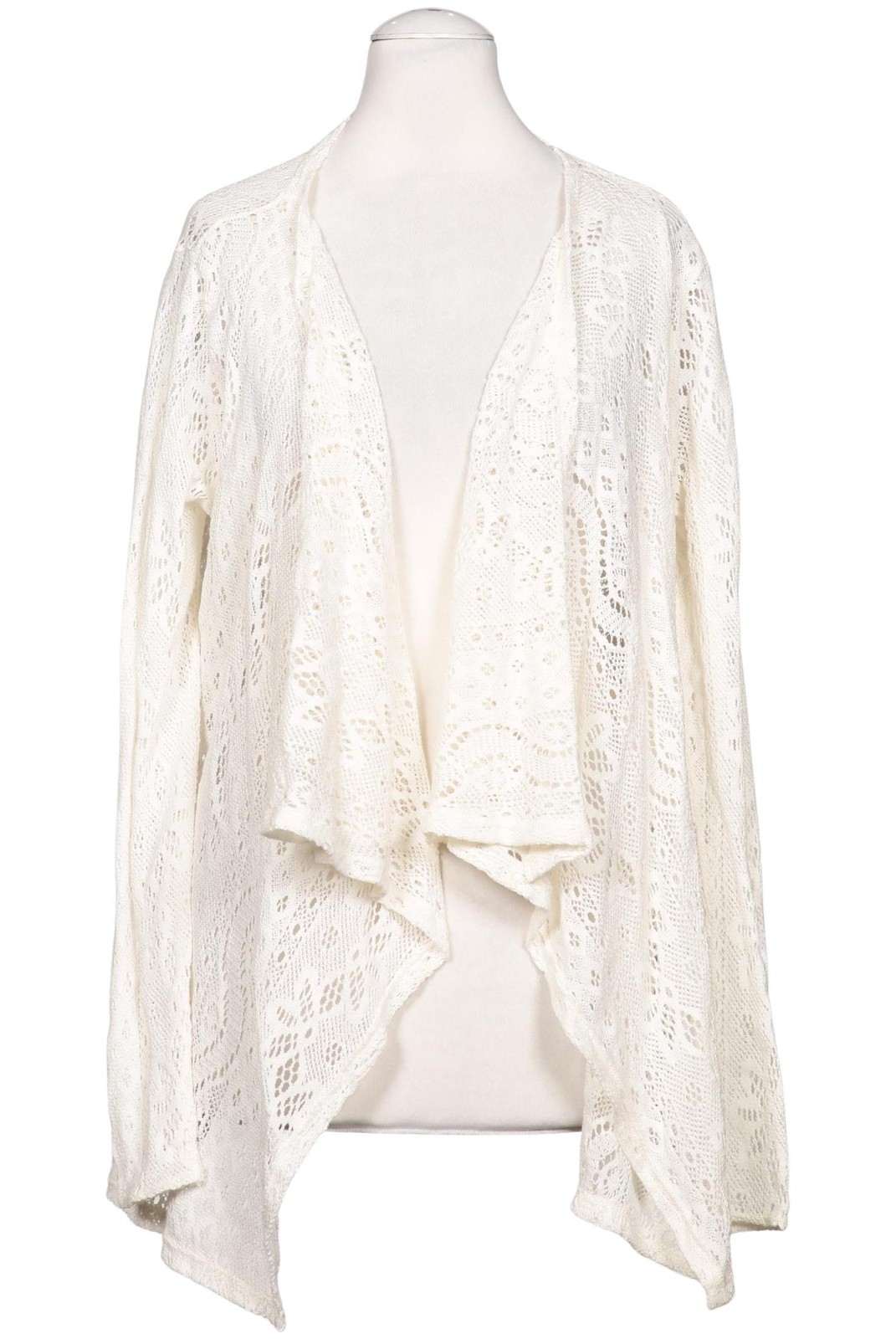 Hollister Strickjacke Damen Cardigan Jacke Gr. S Baumwolle Crème Weiß #2kdxtxq