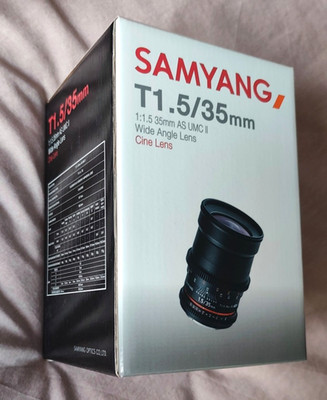 Samyang 35mm T1,5 VDSLR MK2 Weitwinkel-Cine-Objektiv - Sony E-mount Vollformat