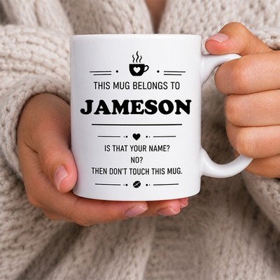 Lustige Jameson Tasse personalisiert Name Geschenk zum Geburtstag Kaffeetasse
