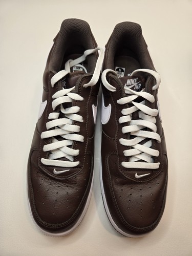 NIKE AIR FORCE ONE Chocolate Brown limited edition retro size 12 No Box - Picture 4 of 15