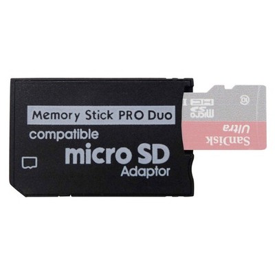 Funturbo PSP Memory Stick Adapter, Micro SD to PRO 1 Pack, Black