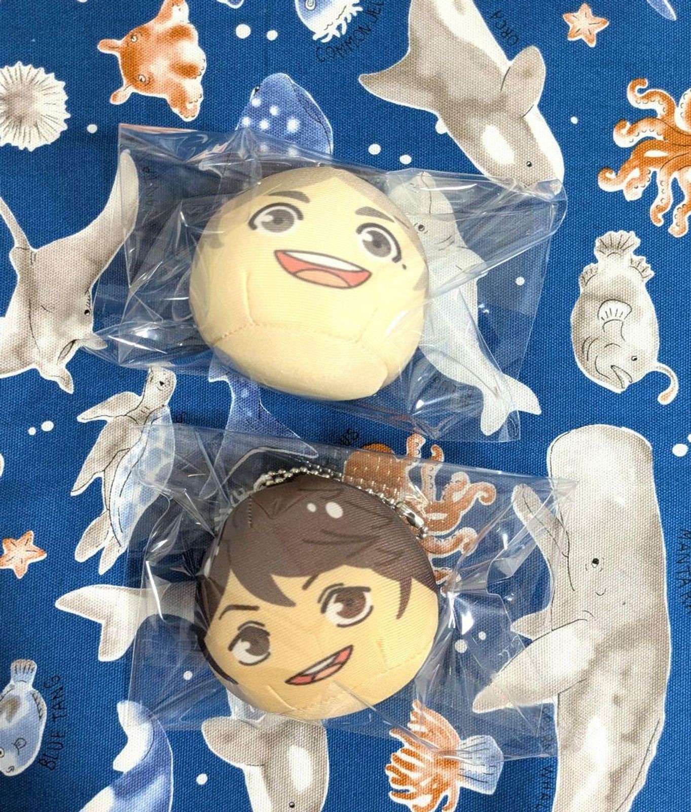 Used_Haikyu!! Haikyu Omamori Niginigi Mascot 2 Koshi Sugawara Toru Oikawa Plush