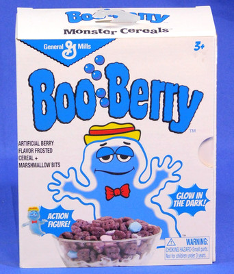 GENERAL MILLS BOO BERRY 1:12 SCALE FIGURE JADA TOYS GLOW-IN-THE-DARK GITD