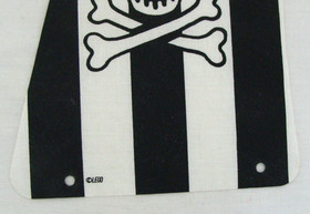 Lego Sail From 6268 Renegade Runner Black & White Stripes Skull Crossbones