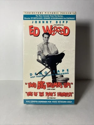 Ed Wood (VHS, 1994, Demo Screener) Johnny Depp - In Wrap ** Buy 3, Get 1 Free ** - Image 1 of 4