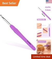 5.0 mm Crochet Hook with Soft Handle - Perfect for Crafters of All Levels