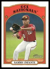 Sammy Infante 2021 Topps Heritage Minor League GCL Nationals #87