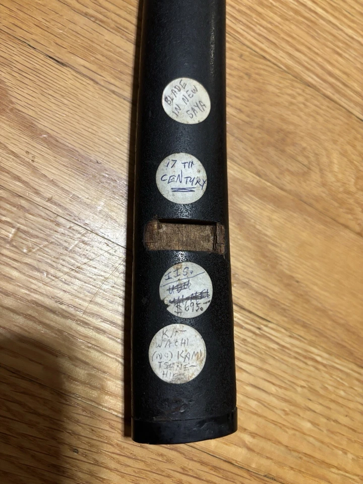 Samurai sword sheath wood beautiful 18th century Saya IIS Ka Wachi Kami Japan Ts - Image 4 of 4