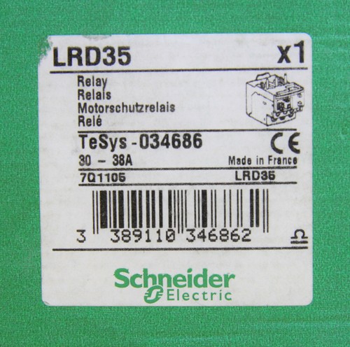 Schneider LRD35 Thermal Overload Relay ( 30 - 38A ) TeSys - 034686 - Picture 2 of 5