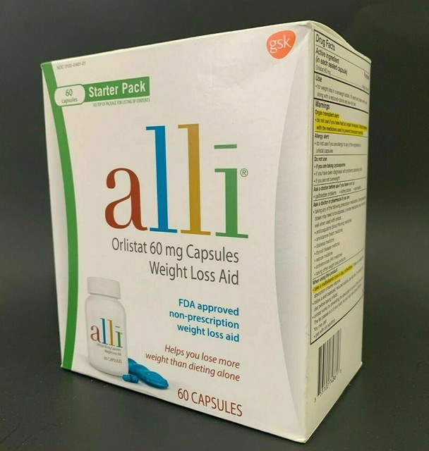 alli Orlistat 60mg Weight Loss Supplement Pills 60 Count for sale