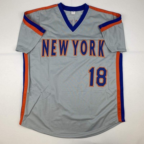 Autographed/Signed Darryl Strawberry New York Grey Baseball Jersey PSA/DNA COA - Picture 4 of 4