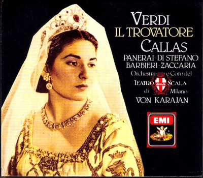 VERDI IL TROVATORE Maria CALLAS DI STEFANO PENERAI BARBIERI ZACCARAI KARAJAN 2CD