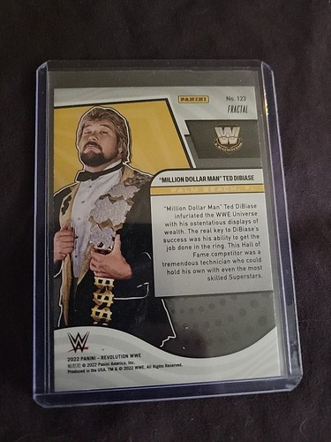 2022 Panini Revolution WWE - Legends Fractal #123 Ted DiBiase - Imagen 2 de 2