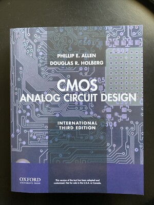 CMOS Analog Circuit Design - P. Allen & D. Holberg (International Third Edition)