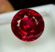 9-11 Ct Natural Certified BURMA Pigeon Blood Red Ruby Unheated Loose Gemstone