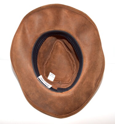Minnetonka Western Cowboy Brown Suede Braided Hatband Wired  display picture 2