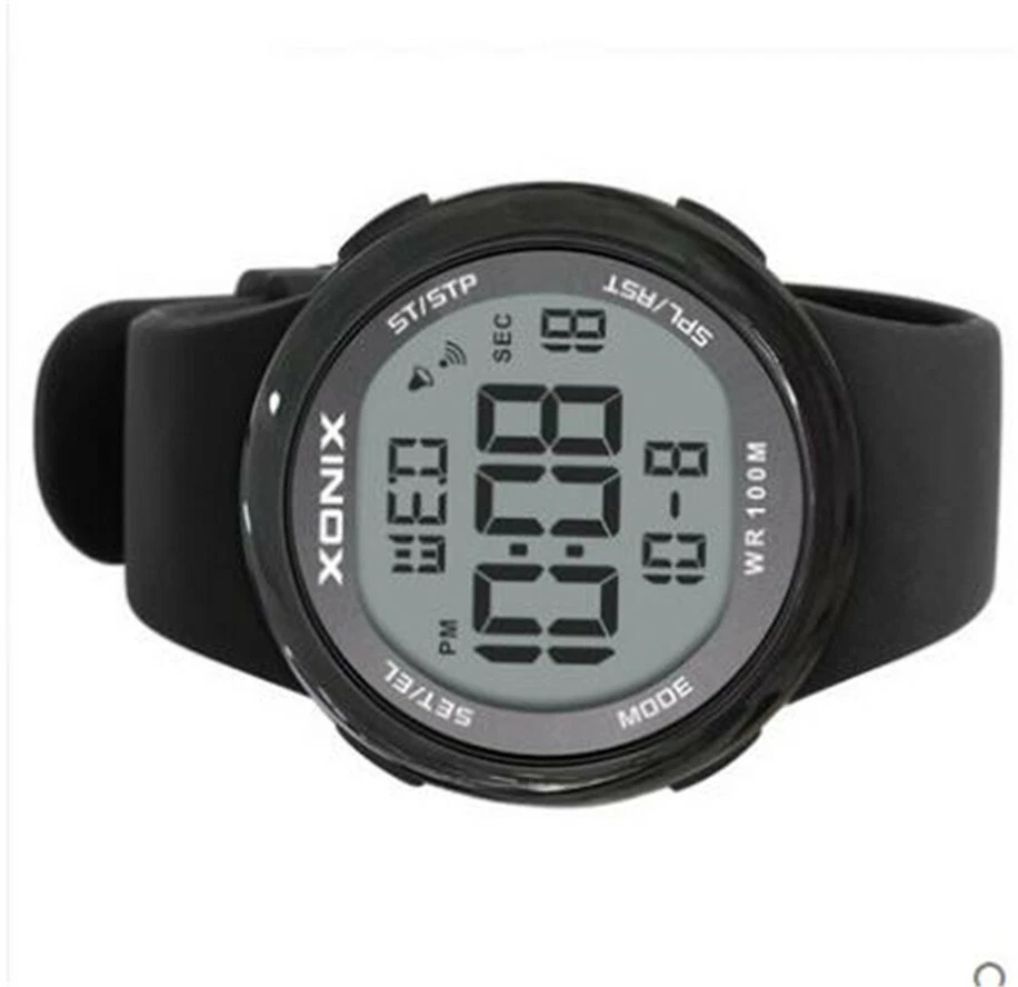 Xonix Hombre Digital Reloj Deportivo WR100M Natación Buzo Niños Exterior Reloj Pulsera Regalo Foto 3 de 4