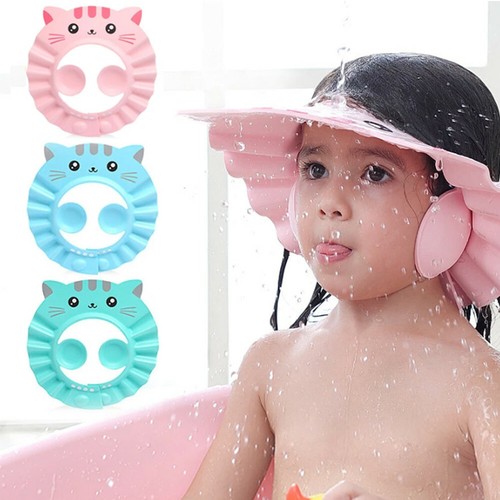 Portable Hair Wash Hat Baby Shower Cap 