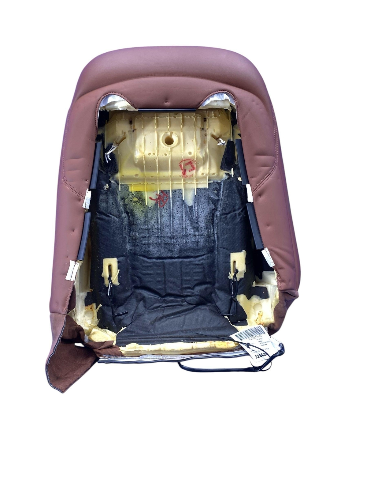 2017-2024 MASERATI LEVANTE FRONT RIGHT HEATED UPPER SEAT CUSHION BROWN LEATHER