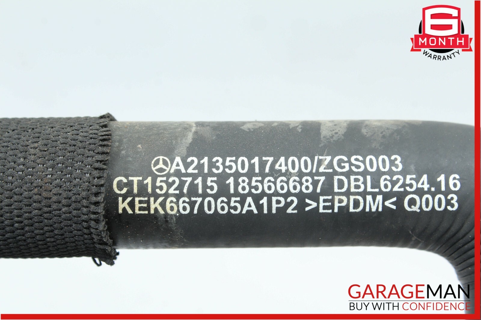 16-18 Mercedes W213 E300 E400 4Matic Engine Water Radiator Coolant Pipe Hose OEM